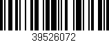 Código de barras (EAN, GTIN, SKU, ISBN): '39526072'