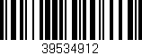 Código de barras (EAN, GTIN, SKU, ISBN): '39534912'