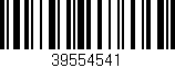 Código de barras (EAN, GTIN, SKU, ISBN): '39554541'