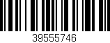 Código de barras (EAN, GTIN, SKU, ISBN): '39555746'