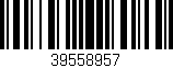Código de barras (EAN, GTIN, SKU, ISBN): '39558957'