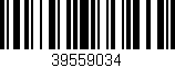 Código de barras (EAN, GTIN, SKU, ISBN): '39559034'
