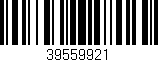 Código de barras (EAN, GTIN, SKU, ISBN): '39559921'