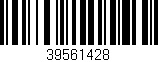 Código de barras (EAN, GTIN, SKU, ISBN): '39561428'