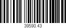 Código de barras (EAN, GTIN, SKU, ISBN): '39590.43'