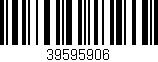 Código de barras (EAN, GTIN, SKU, ISBN): '39595906'