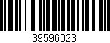 Código de barras (EAN, GTIN, SKU, ISBN): '39596023'