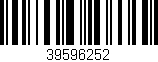 Código de barras (EAN, GTIN, SKU, ISBN): '39596252'