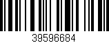 Código de barras (EAN, GTIN, SKU, ISBN): '39596684'