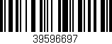 Código de barras (EAN, GTIN, SKU, ISBN): '39596697'