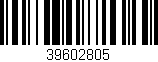 Código de barras (EAN, GTIN, SKU, ISBN): '39602805'
