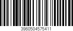 Código de barras (EAN, GTIN, SKU, ISBN): '3960504575411'