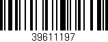 Código de barras (EAN, GTIN, SKU, ISBN): '39611197'