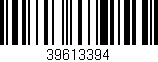 Código de barras (EAN, GTIN, SKU, ISBN): '39613394'