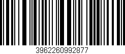 Código de barras (EAN, GTIN, SKU, ISBN): '3962260992877'