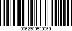 Código de barras (EAN, GTIN, SKU, ISBN): '3962603539363'