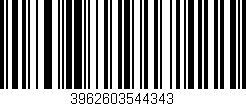 Código de barras (EAN, GTIN, SKU, ISBN): '3962603544343'