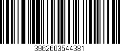 Código de barras (EAN, GTIN, SKU, ISBN): '3962603544381'