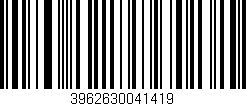 Código de barras (EAN, GTIN, SKU, ISBN): '3962630041419'