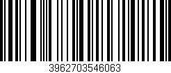 Código de barras (EAN, GTIN, SKU, ISBN): '3962703546063'