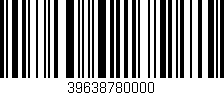 Código de barras (EAN, GTIN, SKU, ISBN): '39638780000'