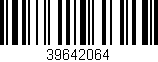 Código de barras (EAN, GTIN, SKU, ISBN): '39642064'