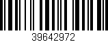 Código de barras (EAN, GTIN, SKU, ISBN): '39642972'
