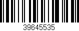 Código de barras (EAN, GTIN, SKU, ISBN): '39645535'
