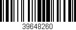 Código de barras (EAN, GTIN, SKU, ISBN): '39648260'