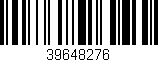 Código de barras (EAN, GTIN, SKU, ISBN): '39648276'