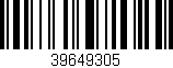 Código de barras (EAN, GTIN, SKU, ISBN): '39649305'