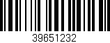 Código de barras (EAN, GTIN, SKU, ISBN): '39651232'