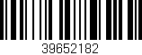Código de barras (EAN, GTIN, SKU, ISBN): '39652182'