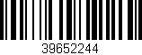 Código de barras (EAN, GTIN, SKU, ISBN): '39652244'