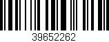 Código de barras (EAN, GTIN, SKU, ISBN): '39652262'