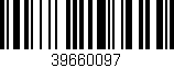 Código de barras (EAN, GTIN, SKU, ISBN): '39660097'