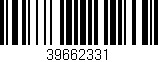 Código de barras (EAN, GTIN, SKU, ISBN): '39662331'