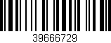 Código de barras (EAN, GTIN, SKU, ISBN): '39666729'