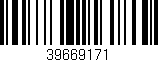 Código de barras (EAN, GTIN, SKU, ISBN): '39669171'
