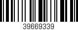 Código de barras (EAN, GTIN, SKU, ISBN): '39669339'