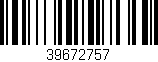 Código de barras (EAN, GTIN, SKU, ISBN): '39672757'