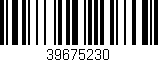 Código de barras (EAN, GTIN, SKU, ISBN): '39675230'