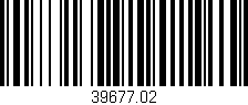 Código de barras (EAN, GTIN, SKU, ISBN): '39677.02'