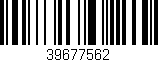 Código de barras (EAN, GTIN, SKU, ISBN): '39677562'