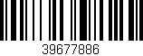 Código de barras (EAN, GTIN, SKU, ISBN): '39677886'