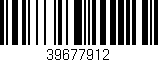 Código de barras (EAN, GTIN, SKU, ISBN): '39677912'