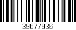 Código de barras (EAN, GTIN, SKU, ISBN): '39677936'