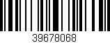 Código de barras (EAN, GTIN, SKU, ISBN): '39678068'