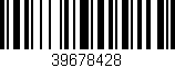 Código de barras (EAN, GTIN, SKU, ISBN): '39678428'