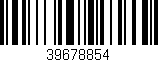 Código de barras (EAN, GTIN, SKU, ISBN): '39678854'